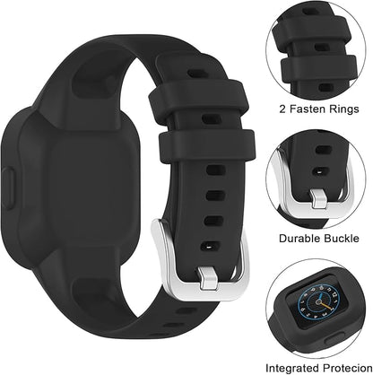 Meliya Silicone Band for Garmin Vivofit Jr 3 Bands, Soft Silicone Replacement Wristband Adjustable Sport Straps for Garmin Vivofit jr. 3