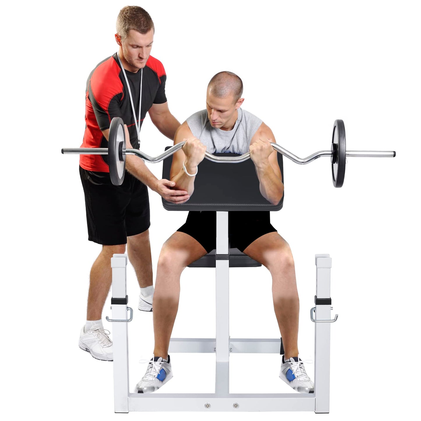 ANT MARCH Preacher Curl Weight Bench, Strength Training Max load 450LBS