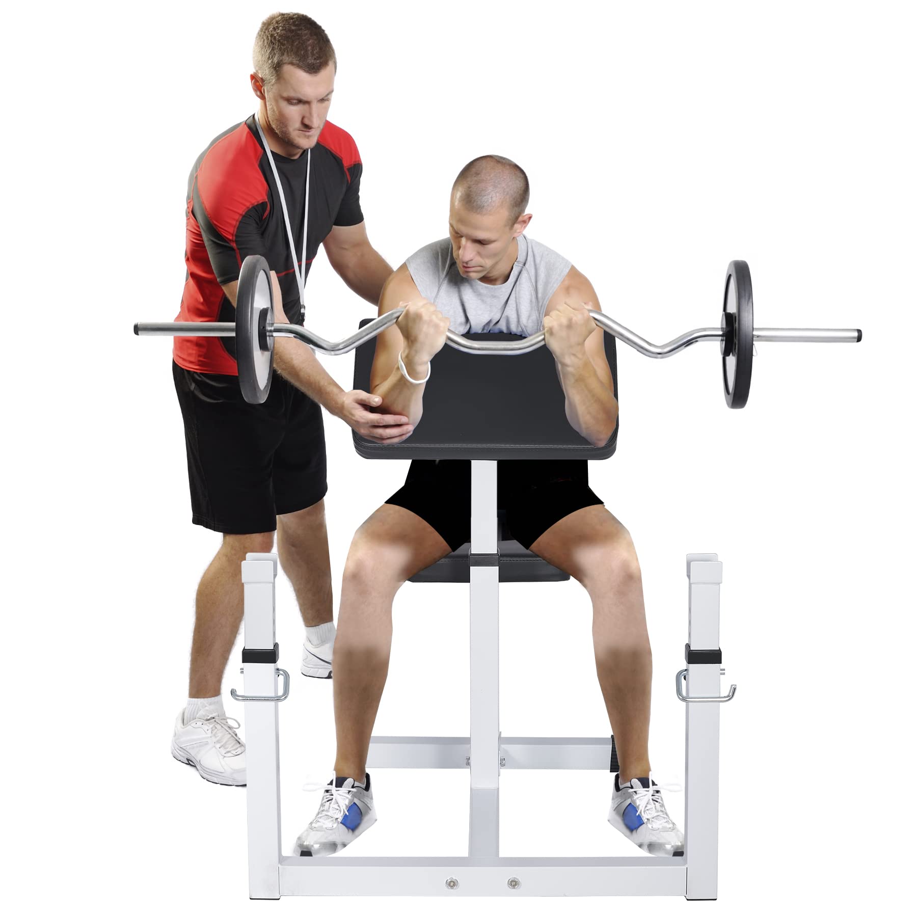 ANT MARCH Preacher Curl Weight Bench, Strength Training Max load 450LBS