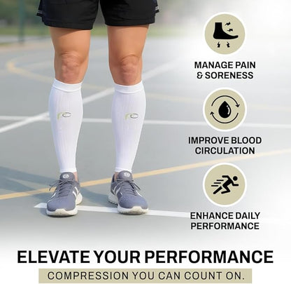 Calf Sleeve for Pain Relief | Calf Guard for Running, Cycling, Nurses, and Sports