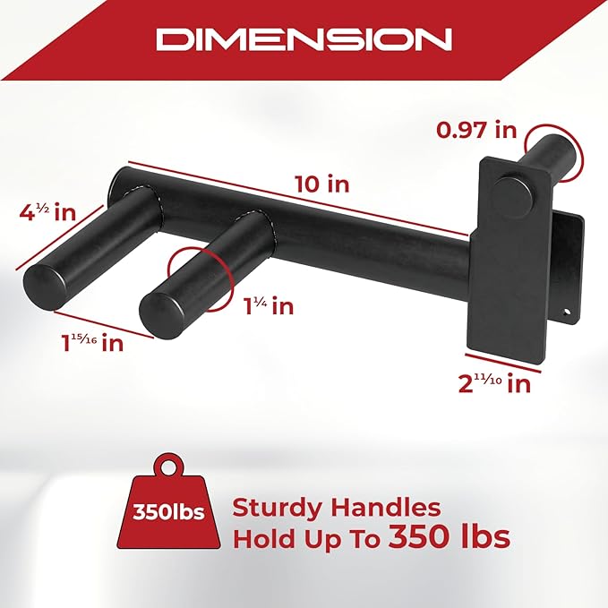 Yes4All Power Rack J-Hooks & Attachments – Heavy Duty Barbell Holders Compatible with 2x2 & 3x3 Power Racks for Home Gym