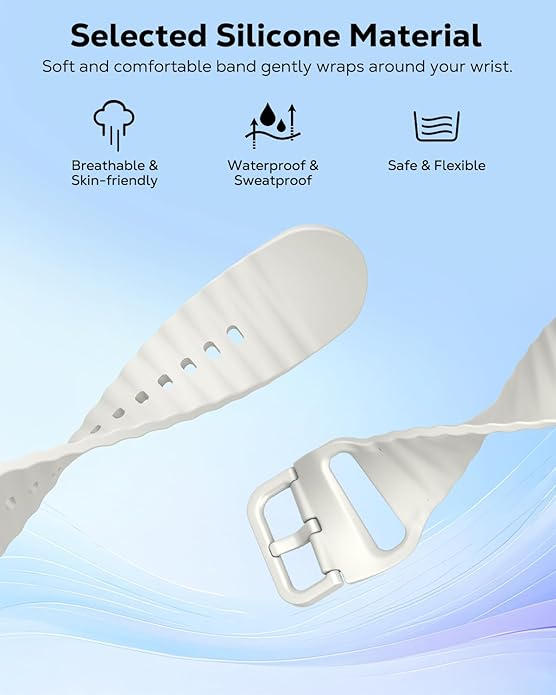 MoKo 2Pack Sport Watch Band Compatible with Apple Watch Band Ultra3/2/1 49mm/Series 11/10/9/8/7/6/5/4/3/2/1/SE3/SE2/SE 46/45/44/42/41/40/38mm,Adjustable Breathable Strap