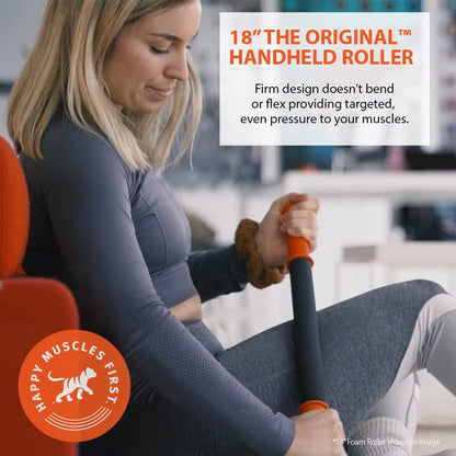 Tiger Tail 18in Massage Stick Portable Roller, Handheld, Deep Tissue Foam Roller, Body Massage and