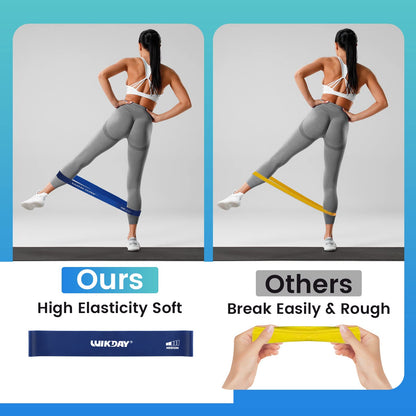 WIKDAY Resistance Bands for Working Out Exercise Loop Bands, Multicolor