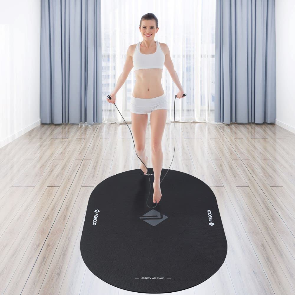 Jump Rope Mat, Large Jump Rope Pad for Indoor Floor and Outdoor Concrete