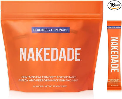 Nakedade Blueberry Lemonade ??Performance Enhancing Sports Drink Powder - Electrolyte Powder ??No GMOs or Artificial Sweeteners, Gluten-Free, Soy-Free, Dairy-Free ??16 Sticks