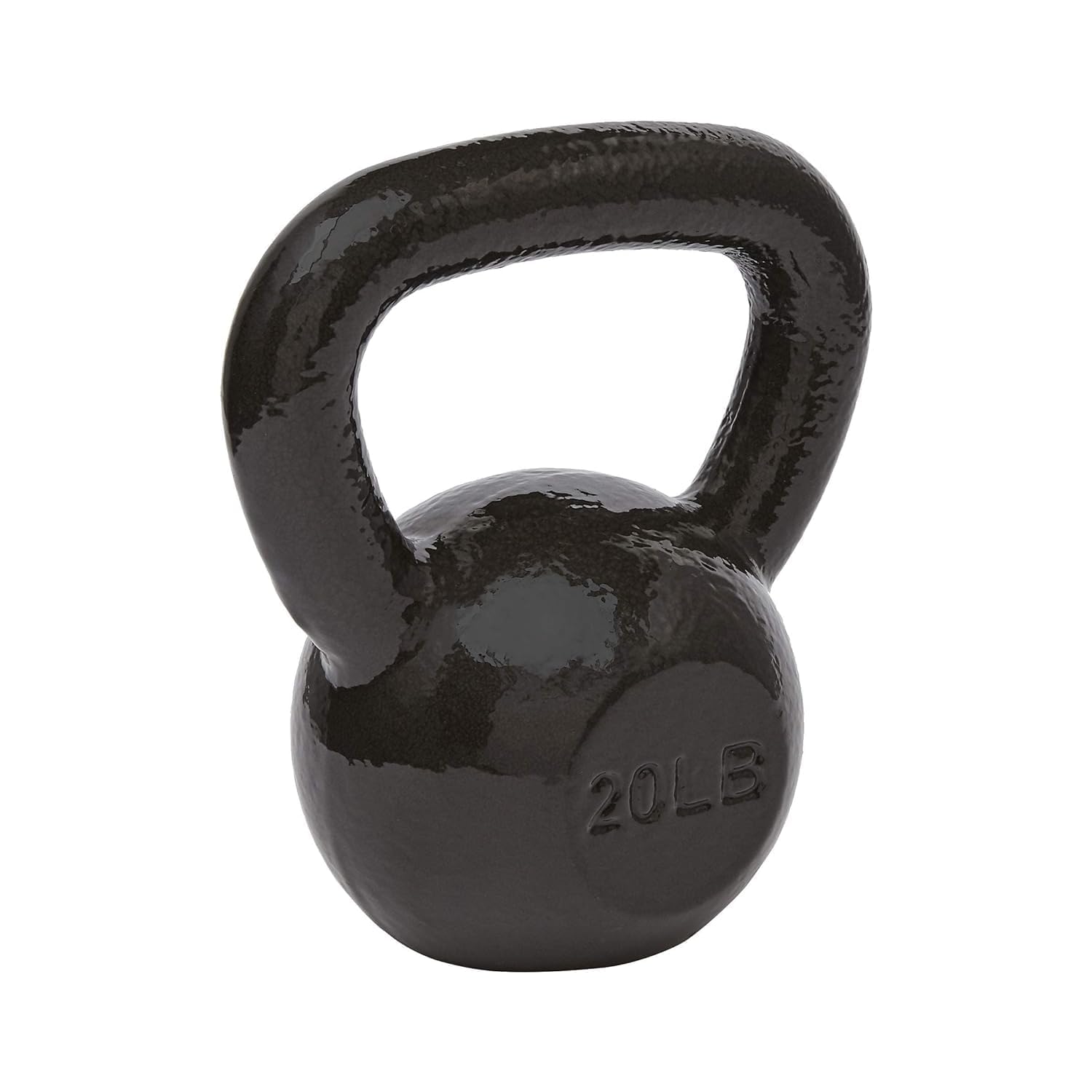 Amazon Basics Cast Iron Kettlebell for Strength Training Exercise, 20 Pounds, Black