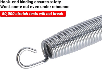 5.5inch/6.5inch/7inchTrampoline Springs Heavy Duty Stainless Steel Replacement Trampoline Replacement Parts, Weather-Resistant, Includes Tool and Gloves, Universal Trampolines Spring Tool