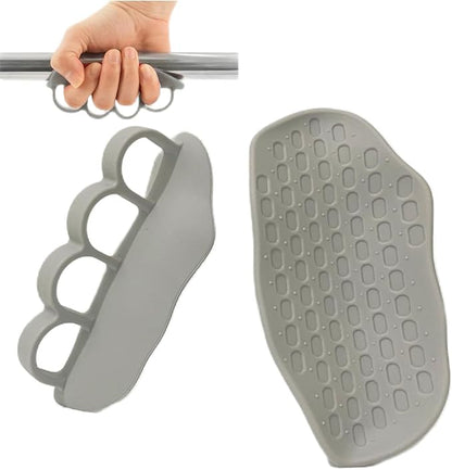 Ergonomic Finger-Sleeve Gym Grip Pads,Anti-Slip Palm Protectors for Weightlifting,Dumbbells,Pull-Ups，Fitness Gloves– Unisex(Black/Grey/Red)