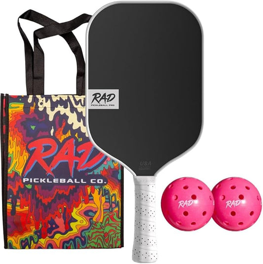 RAD Pro Pickleball Paddle Set – USAPA Approved – T700 Carbon Fiber Surface & 16mm Full-Cell