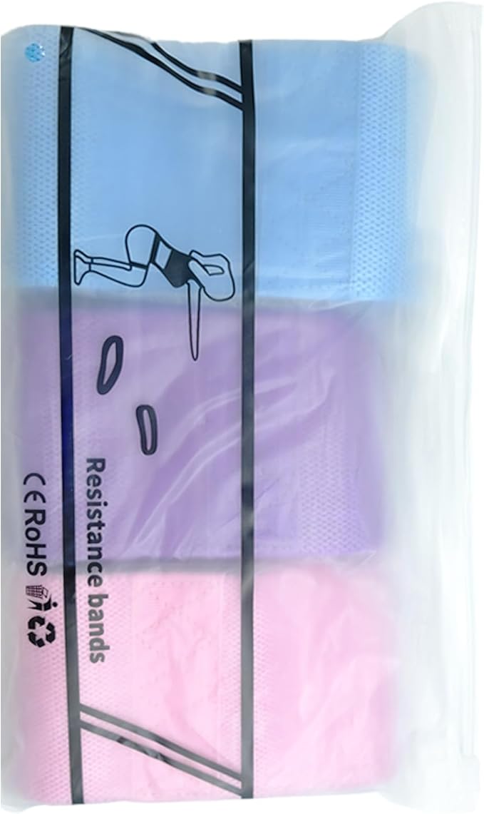 Crush Partner Fabric Resistance Bands - Exercise Workout Bands, 3 Levels Resistance for Legs, Butt, Yoga, Pilates