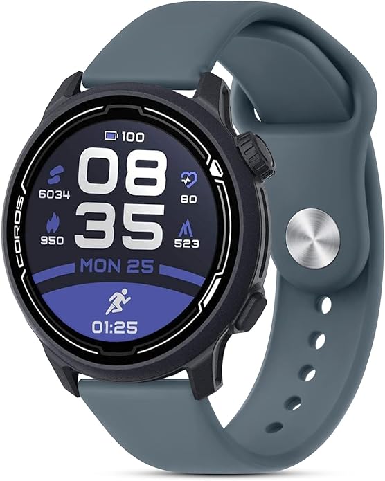 Amzpas Silicone Band for Coros PACE 2/ APEX 42mm/ APEX 2, 20mm Quick-Release Replacement Wristband Sport Strap for Men Women