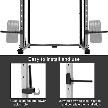 Kipika Weight Plate Holder for 2x2 and 3x3 Power Rack - Attachment for Storage - Fits Standard 1-inch or Olympic 2-inch Plates - Set of 2