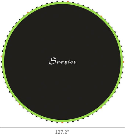 Soozier Trampoline Replacement Mat, Fits 12' Trampoline with 72 V Hooks, 5. 5" Springs, Trampoline Mat with 8 Rows of Stitching, Spring Pull Tool Spring, Frame not Included