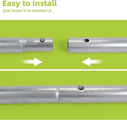 Trampoline Poles Replacement for Skywalker Or Jumpzylla,Galvanized Trampoline Enclosure Pole for Skywalker or Jumpzylla,Replace Parts#4201 4202 4135 OR for Jumpzylla 8ft 10ft&12ft 14ft