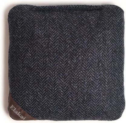 Elakai Cornhole Bags All Weather Single Sided Herringbone Regulation Size and Weight Set of 4 Size 6 in x 6 in
