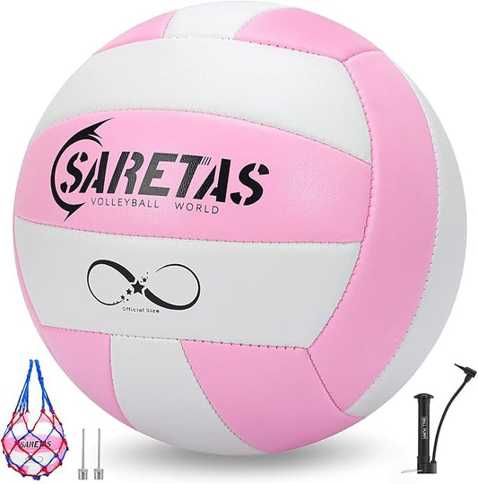 Beach/Water/Sand Volleyballs, Outdoor/Indoor Official Size, Soft Touch Volleyball for Beginners