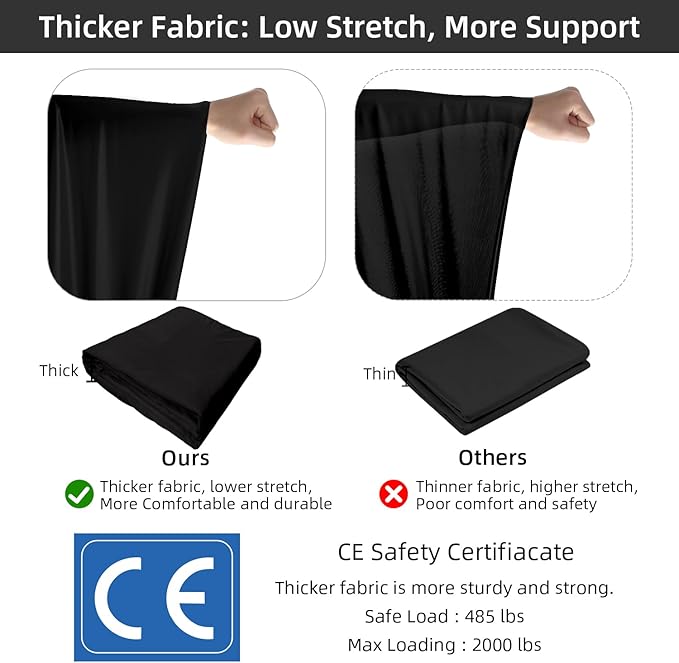 PRIOR FITNESS Aerial Silks Set, Professional Thicker Low Stretch Fabric 9/15/20 Yards Aerial Silk Swing Set with Hardware Guide, Yoga Starter Kit For Home, Aerial Yoga Hammock, Silks for Gymnastics, Antigravity Yoga, Inversion Exercise-All Levels