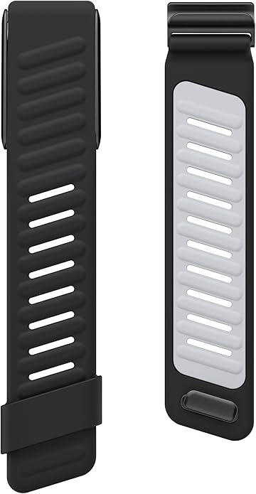 Comfort Durable Silicone Wristband Compatible with WHOOP 4.0 Band, Soft Silicone Sports Loop Strap for Men & Women, with U Shapped Connector