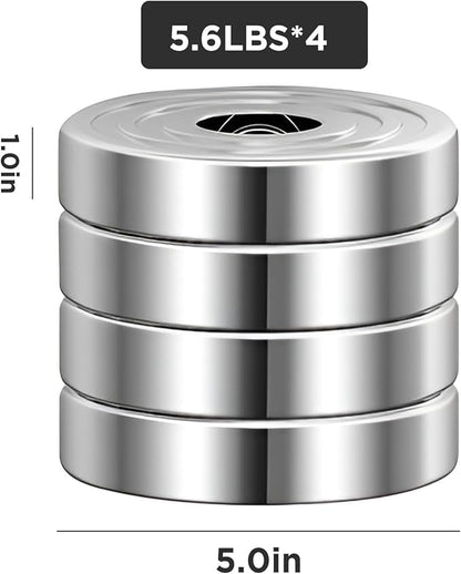 PHOEROS Adjustable Dumbbell Set - 44/66/88 LBS weights set, Dumbbell Barbell 3 in 1, Steel Dumbbells Pair with Connecting Rod for Adults Women Men Fitness Workout, Home Gym Exercise Training Equipment