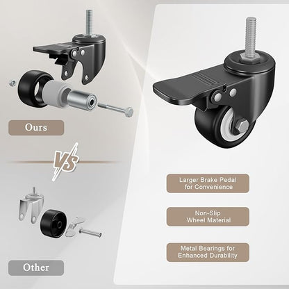 4-Tier Dumbbell Rack Stand Only, Adjustable Weight Rack for Dumbbells Kettlebells Yoga Mat, Home Gym Storage Rack with Wheels and Hooks, Powder Coated Finish