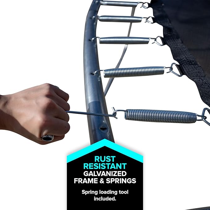 Sportspower Outdoor Trampoline with Safety Enclosure Net, 15FT