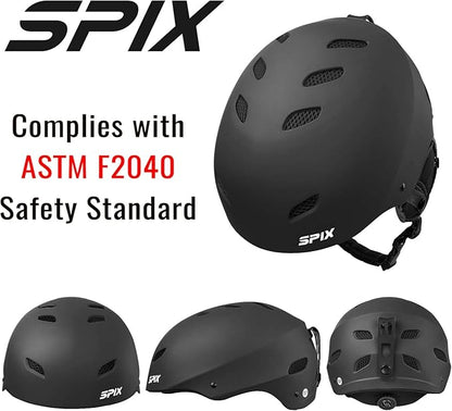 SPIX Ski Helmet Snowboard Helmet - ASTM Safety Standard Size Adjustable for Adults Youth Men and Women