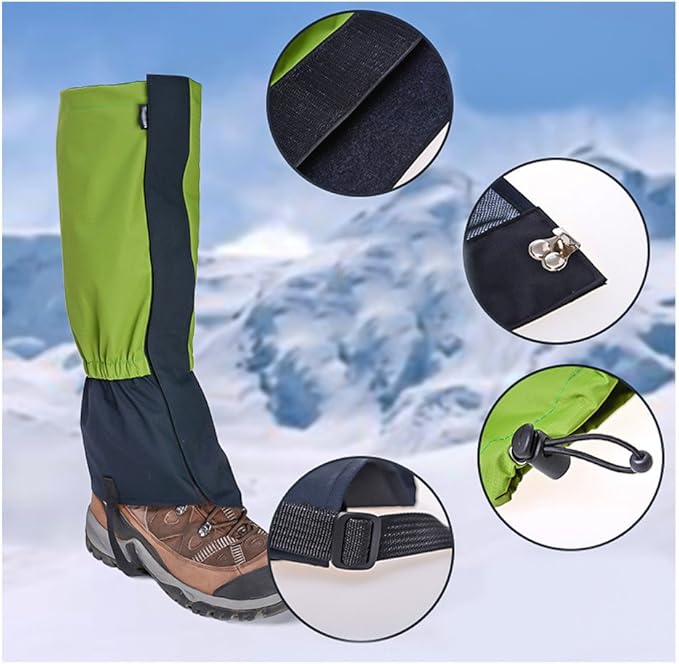 TRENDBOX Unisex Waterproof Snowproof Snow Legging Leg Cover Wraps Gaiters for Climbing Hunting Hiking