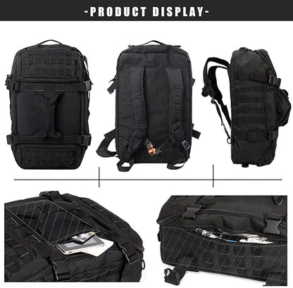 Gym Bag Duffle Bags Backpack - Travel Weekender Bag for Men Women Workout Bag for Military,Sports,Overnight,Basketball,Tactical,Football,Waterproof & Tear Resistant