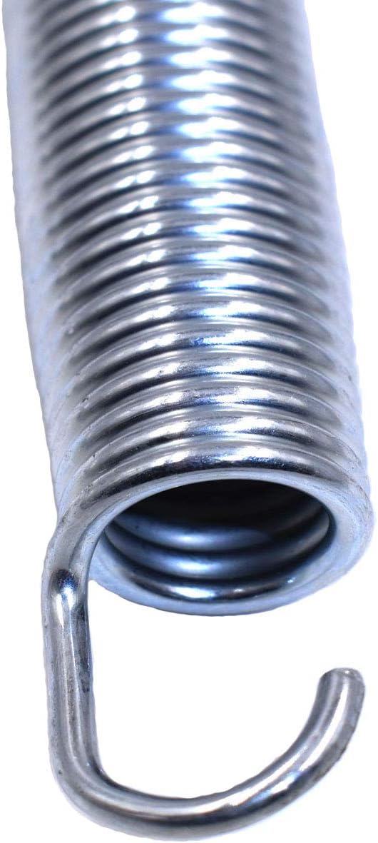 6.5" Trampoline Springs Heavy Duty Galvanized Steel Replacement Spring Set ，Come with Free Triangle Hook-Hook(10 Pieces)