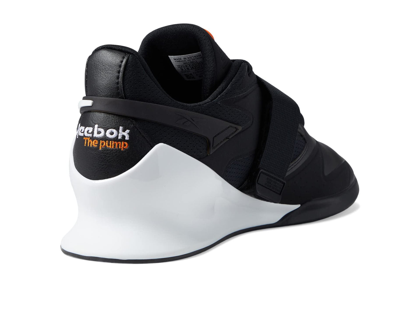 Reebok Men's Legacy Lifter III Cross Trainer, Black/White/Smash Orange, 11.5 Men
