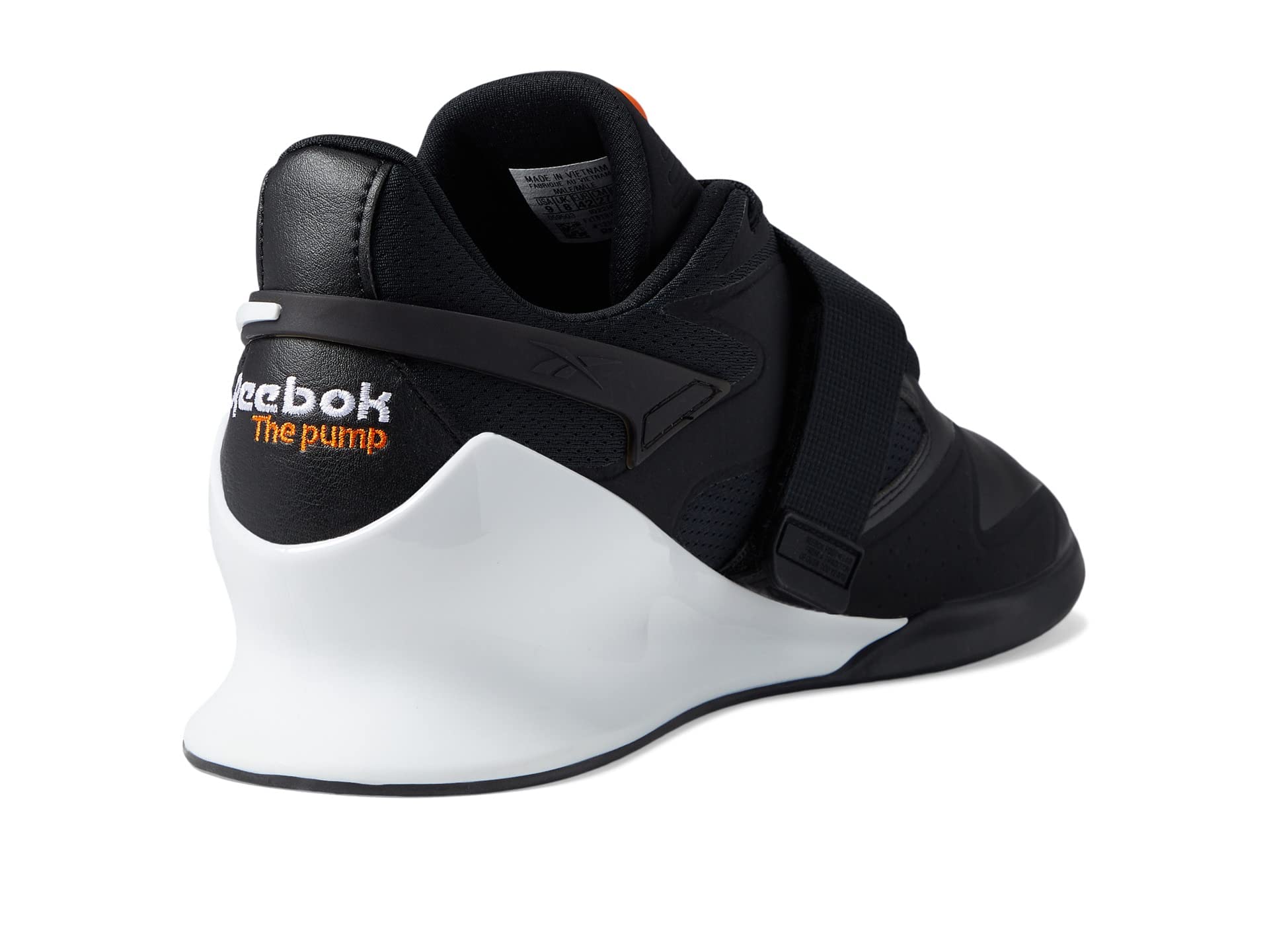 Reebok Men's Legacy Lifter III Cross Trainer, Black/White/Smash Orange, 11.5 Men