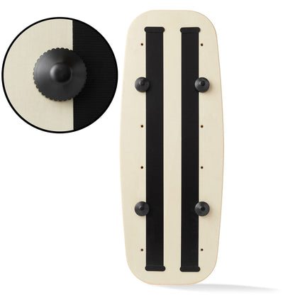 Philosophy Gym Balance Board, Adjustable Wooden Exercise Trainer - Black