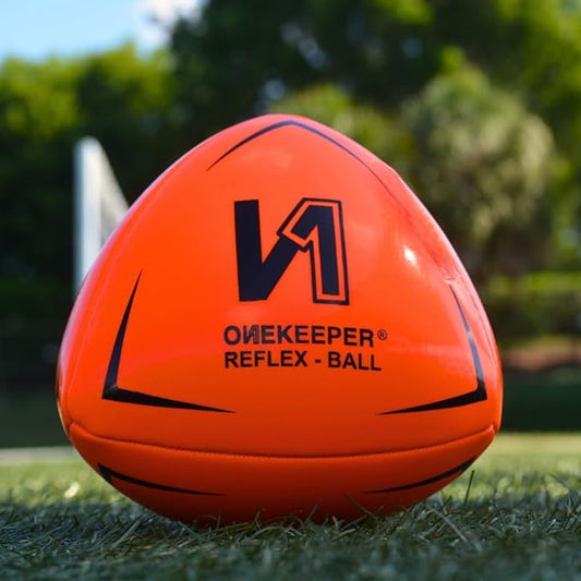 Soccer Reflex & Reaction Ball - White, Orange, Blue, Pink, and Fluo Yellow, Agility and Coordination Training for Kids and Juniors (Pump Not Included)