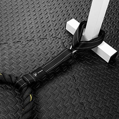 Battle Rope Anchor Strap Kit, Includes Exercise Guide, Easy and Fast Setup