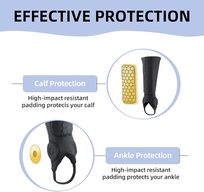 Soccer Shin Guards, Soccer Shin Guard Pads with Calf and Ankle Protection, SoccerProtective Equipment for Youth and Adult, SoccerAccessories for Boys and Girls