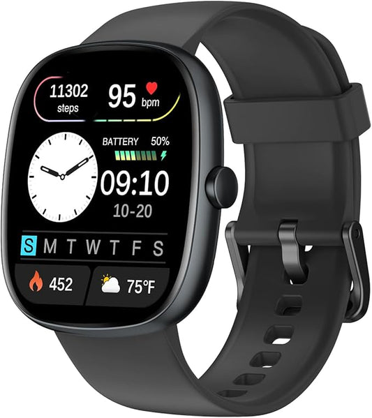 Fitness Tracker 2025 Ver. (Answer/Make Calls), 1.85" Smart Watch Fitness Watches for Women Men with