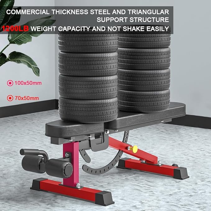 Adjustable Bench, Professional Weight Bench, Incline Flat Decline Sit Up Bench,Dumbbell Stool