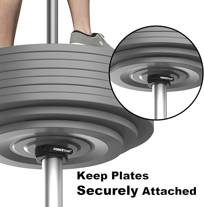 Barbell Clips (Pair), Barbell Clamps, Quick Release Olympic Barbell Clamps with Anti Slip TPR Grip, Barbell Collars for Secure Weightlifting & Powerlifting (Black) (MAG, Green)