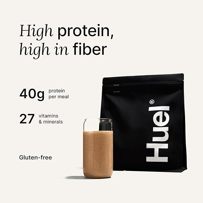 Huel Black Edition | Strawberry Shortcake 40g Vegan Protein Powder | Nutritionally Complete Meal | 27 Vitamins and Minerals, Gluten Free | 17 Servings | Scoop not included to reduce plastic