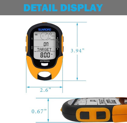 Digital Altimeter Portable Compass with Weather Forecast Multi Function Altimeter Barometer for Hiking, Camping, RVs and Outdoor Activities