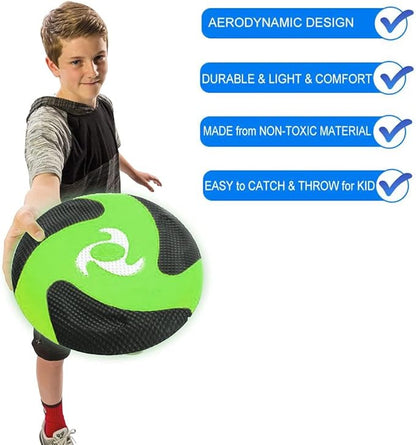 Liberty Imports 6 PCS Kids Soft Flying Foam Discs, 10" Sport Toy Throwing Flying Disks for Safe Play, Indoor Outdoor Family Party Game Bulk Activities