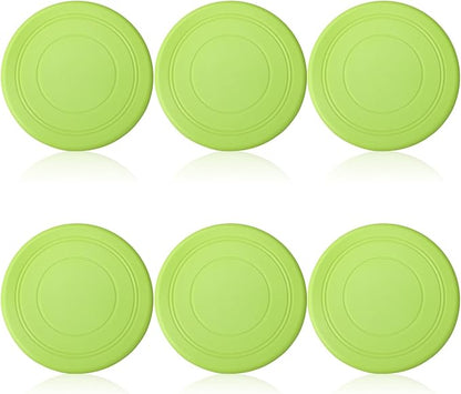 6 Pcs Kids Flying Disc 7 Inch Silicone Flying Disks Set for Kindergarten Outdoor Backyard Beach Lawn Park