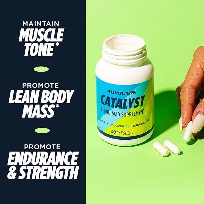 AdvoCare Catalyst Amino Acid Dietary Supplement - BCAA Supplement with L-Arginine & L-Glutamine - Supports Muscle Growth & Recovery* - 90 Capsules