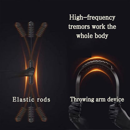 Upgraded Elastic Fitness Bar,Physical Therapy Equipment for Exercise Vibration Training,Fat Buring Workout for Yoga Pilates Sports,Abdominal Muscles Strength Exercises in Home Gym