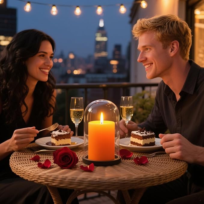 6 Packs 2.75x4 Inch Orange Pillar Candles, Unscented Dripless Cylinder Wax Fall Colored Candles for Thanksgiving Day Home Table Holiday Party Spa Decor Emergency Power Outage