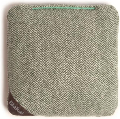 Elakai Cornhole Bags All Weather Single Sided Herringbone Regulation Size and Weight Set of 4 Size 6 in x 6 in