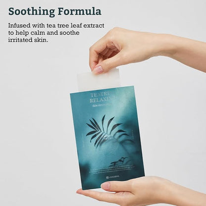 LEADERS Teatree Relaxing Skin Renewal Mask ??Soothes & Calms Sensitive, Acne-Prone Skin ??Controls Excess Oil & Reduces Redness ??Hydrating and Refreshing Sheet Mask for Oily Skin ??10 Sheets
