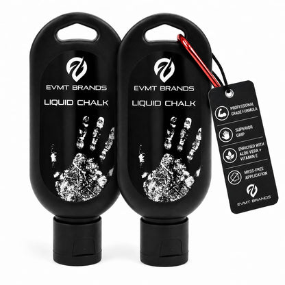 EVMT Liquid Chalk 2 Pack – Gym Chalk for Weightlifting, Climbing & Grip