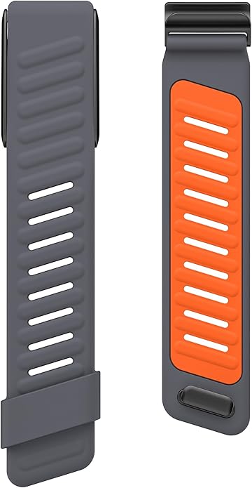 Comfort Durable Silicone Wristband Compatible with WHOOP 4.0 Band, Soft Silicone Sports Loop Strap for Men & Women, with U Shapped Connector